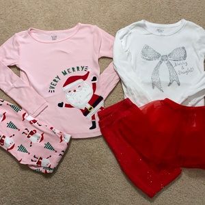 2 sets of Holiday Jammies